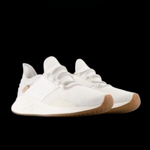 New Balance Fresh Foam Roav v1 Running Womens White Grey Gum Brown
